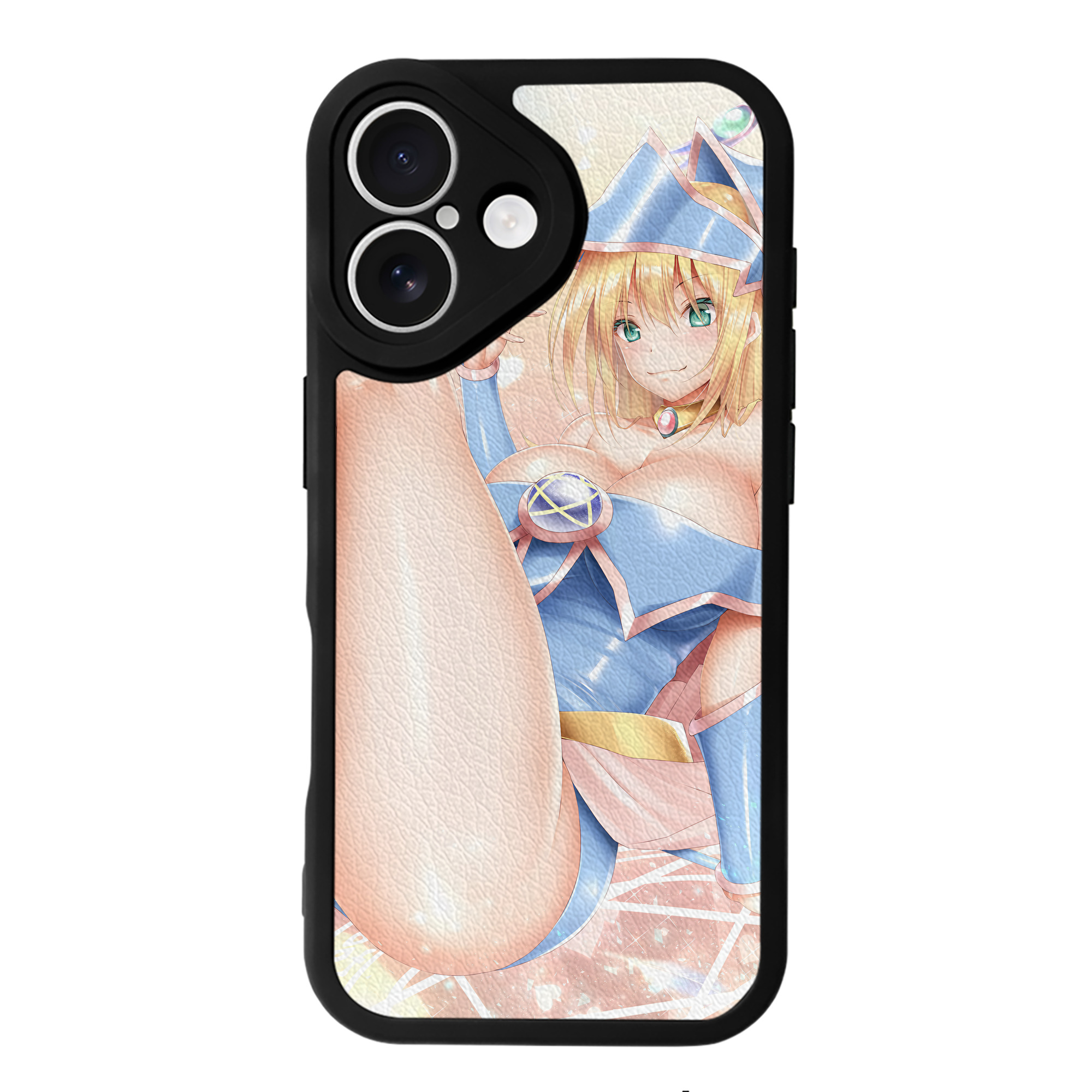（画像用） 遊☆戯☆王 Yu-Gi-Oh! 【iPhone 16シリーズ対応】シリコンスマホケース（レザー調） 材質：シリコン